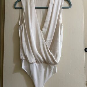 Favorite Daughter The Date Sleeveless Wrap Bodysuit